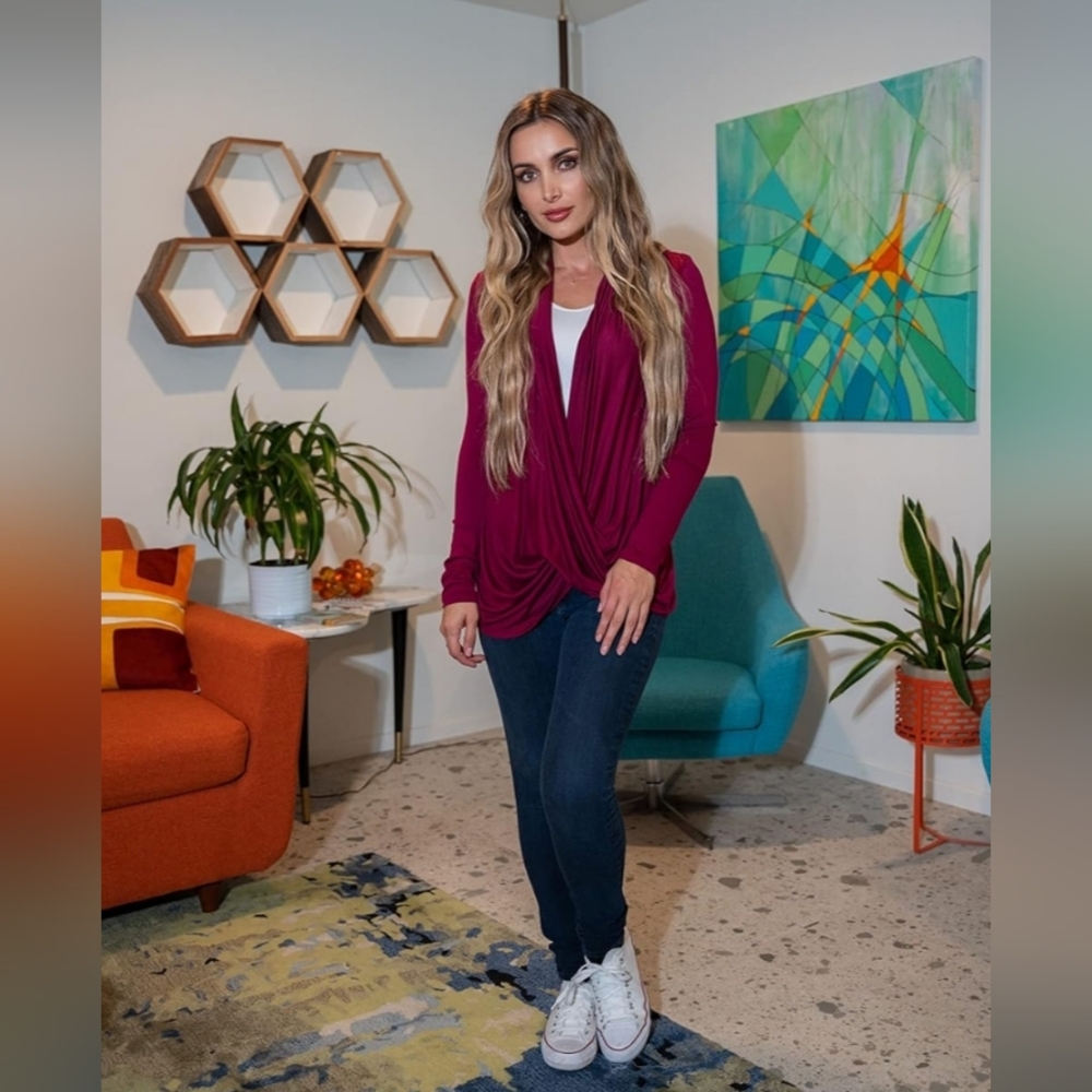 New condition pair of Free To Live maternity/nursing tops, long sleeve